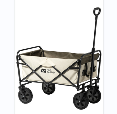 Wholesale Light Weight Folding Wagon Beach Camping Easy-Carry Outdoor Portable Cart With Wide Wheel