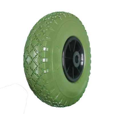 Hotels 10 Inch 3.00-4 Solid Polyurethane PU Foam Wheel For Trolley
